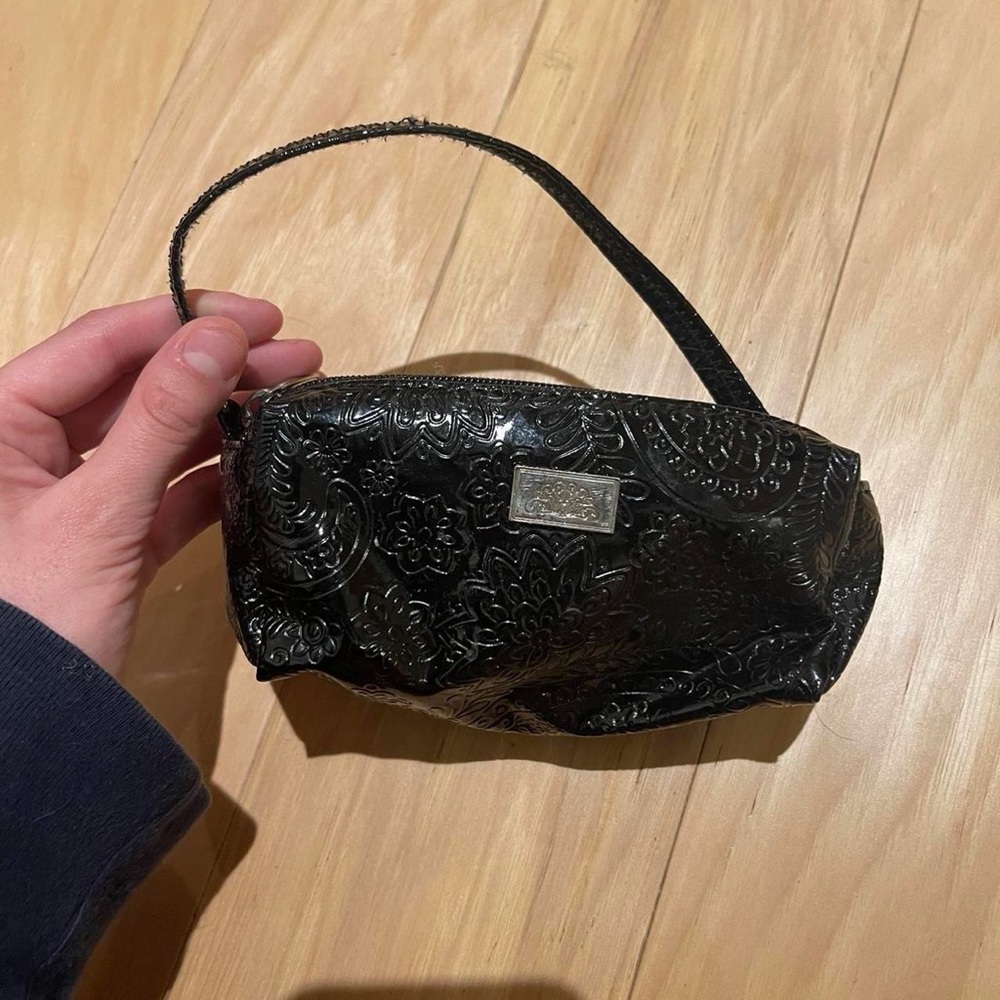 Elegant Black Embossed Women's Bag